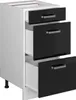 Unterschrank Vicco R-Line Schwarz Hochglanz 40 cm mit Produktbild-Vorschau 5