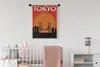 MuchoWow® Wandteppich Wandbehang Japan - Vintage - Brücke - Produktbild-Vorschau 2