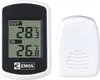 A digital thermometer with an outdoor sensor against a white background. Podgląd zdjęcia produktu