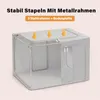 GoMaihe opbergboxen voor kleding, 66 liter, met metalen Productafbeelding-voorbeeld 2