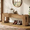 120 cm Eingangsbank, Sitzbänke im Landhausstil, Schuhbank Produktbild-Vorschau 5