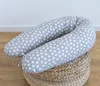 100% Baumwolle Stillkissen Herzchen Grau 190 cm L/XL Kissen Produktbild-Vorschau 2