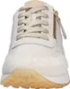 A close-up, front view of a beige sneaker. Produktbild-Vorschau