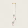 Pendelleuchte Metall und Glas Tri Baudelaire Rosa Produktbild-Vorschau 3