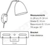 Nordlux Alexander Wandleuchte E27 Schwarz 48621003 Produktbild-Vorschau 8