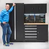 Werkbank 120 cm mit breitem Seitenschrank Produktbild-Vorschau 1