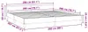 vidaXL Bettgestell ohne Matratze Hellgrau 200x200 cm Samt Produktbild-Vorschau 7