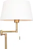 QAZQA Ladas Fix, Bronze, Cremefarben, Wohnzimmer, Stahl, Produktbild-Vorschau 4