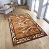 Vzorovaný kusový koberec 70x130 cm LUKEN - hnědý Náhled obrázku produktu 3