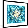 MuchoWow® MuchoWow® Gerahmtes Poster Formen - Blau - Gelb Produktbild-Vorschau 1