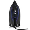 A top-down view of a black and blue steam iron against a white background. Produktbild-Vorschau