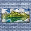 Glasbilder 140x70 Wandbild Druck auf Glas Gebirge See Produktbild-Vorschau 2