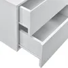 A close-up view of two open drawers of a white cabinet. Anteprima dell’immagine prodotto
