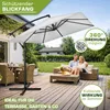 tillvex® Hliníková slunečník, obdélníkový, průměr 330 cm, Náhled obrázku produktu 6