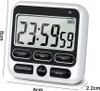 Digitaler Küchentimer mit Countdown – Magnetischer Timer Produktbild-Vorschau 2