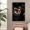 MuchoWow® - Leinwandbilder - Frau - Luxus - Blumen - Produktbild-Vorschau 2
