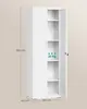 A white metal cabinet with dimensions indicated is shown with one door open. Náhled obrázku produktu