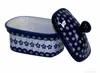 Traditionelle Bunzlauer Keramik Butterdose / Margarinedose Produktbild-Vorschau 2