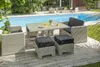 Ensemble repas encastrable 8 places en résine tressée + Voir les images du produit 2