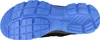 The image shows the sole of a black and blue shoe. Produktbild-Vorschau