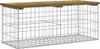 vidaXL Gabionová zahradní lavička 103x44x42 cm Impregnované Náhled obrázku produktu 1
