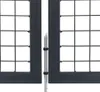 vidaXL Gartentor mit Pfosten Stahl 350 x 100 cm Anthrazit Produktbild-Vorschau 3