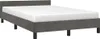 vidaXL Bettgestell ohne Matratze Dunkelgrau 120x200 cm Samt Produktbild-Vorschau 1