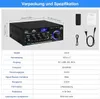 HiFi-Verstärker, AK45 Mini Bluetooth Stereo-Audioverstärker Produktbild-Vorschau 6