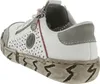 A side view of a white and gray women's sneaker. Podgląd zdjęcia produktu