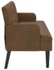 vidaXL Sitzbank mit Rückenlehne Braun 112x65,5x75 cm Produktbild-Vorschau 4