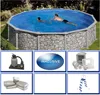 Stahlwandpool Set (6-teilig) hoch rund 460 x 120 cm, Stahl Produktbild-Vorschau 9