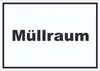 Müllraum Schild mit Text Abfall Mülltrennung waagerecht A1 Produktbild-Vorschau 1