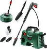 A collection of Bosch pressure washer accessories and the main unit are displayed against a white background. Produktbild-Vorschau