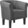 en.casa® Sessel Jelgava 70x70x58 cm Textil Dunkelgrau Produktbild-Vorschau 2