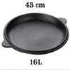 Żeliwna patelnia do smażenia 16 L z pokrywką Kazan – trwała Podgląd zdjęcia produktu 1