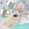 GOPLUS Dreieckige Kletterleiter mit Rampe, Kletterdreieck Produktbild-Vorschau 8