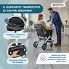 Mobiclinic Sedia a rotelle Carrozzina in acciaio Pieghevole Anteprima dell’immagine prodotto 7