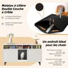 MODFU Meubles pour Animaux - Armoire Litière Chat avec Voir les images du produit 6