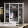 Kleiderschrank "Kitty IV" Weiß / Spiegel Produktbild-Vorschau 9