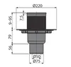 AlcaDrain Bodenablauf 105×105/50/75 mm mit einem Produktbild-Vorschau 4
