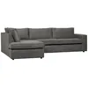 Woood Thomas Ecksofa 4-Sitzer Aus Gerippter-Stoff, Links, Produktbild-Vorschau 4