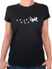 Huuraa Damen T-Shirt Gecko Tapsen XXL Black Bio Baumwolle Produktbild-Vorschau 1