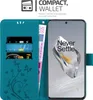 Cadorabo Hülle für OnePlus 12 in FLORAL BLAU Schutzhülle im Produktbild-Vorschau 2