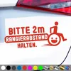PantherPixel 2m Rangierabstand Aufkleber Halten Produktbild-Vorschau 1