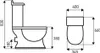 Kerra Retro KR-13 Monoblock-WC mit Rückspülung cm Produktbild-Vorschau 6