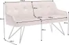 riess-ambiente Design Sitzbank EUPHORIA 160cm champagner Produktbild-Vorschau 15