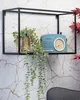 HowHomely Półka ścienna metalowa czarna 50 cm - Półka Podgląd zdjęcia produktu 7