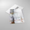 Bilder auf glas - Einteilig - Abstraktion weiß verschwommen Produktbild-Vorschau 2