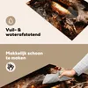 KitchenYeah© Herdabdeckplatte Gold - Lippen - Kunst - Gold Produktbild-Vorschau 2