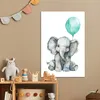 Leinwand Bilder 40x60 cm - Kinder Ballon - Elefant - Produktbild-Vorschau 2